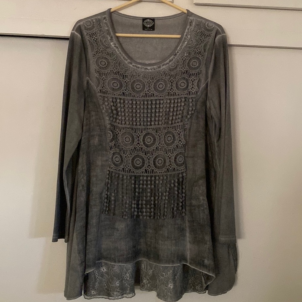 Gray Calstyle Top